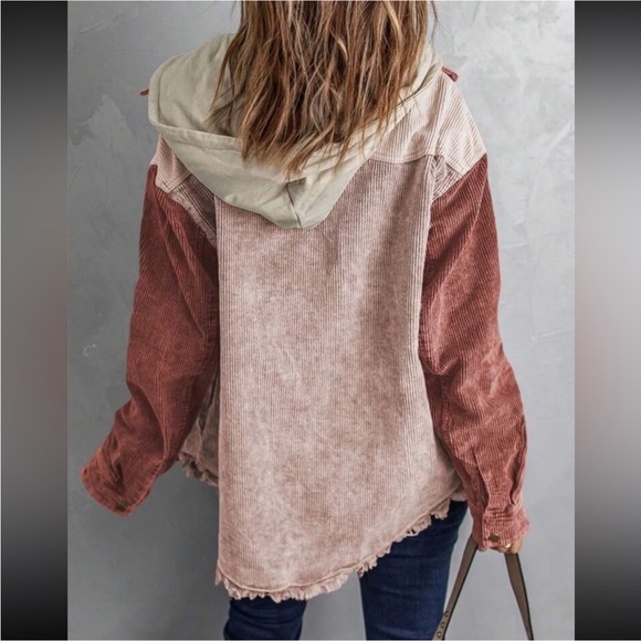 Dokotoo Corduroy Hooded Shacket *EXCELLENT USED CONDITION* - Picture 2 of 12